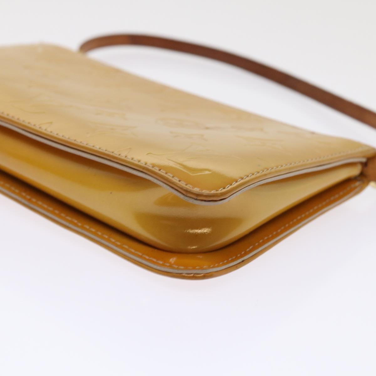 LOUIS VUITTON Monogram Vernis Lexington Accessory Pouch Beige M91010 46755