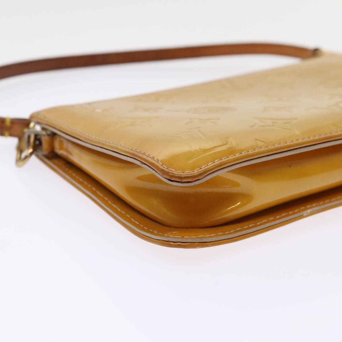 LOUIS VUITTON Monogram Vernis Lexington Accessory Pouch Beige M91010 46755