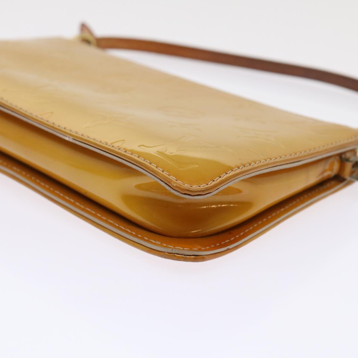LOUIS VUITTON Monogram Vernis Lexington Accessory Pouch Beige M91010 46755