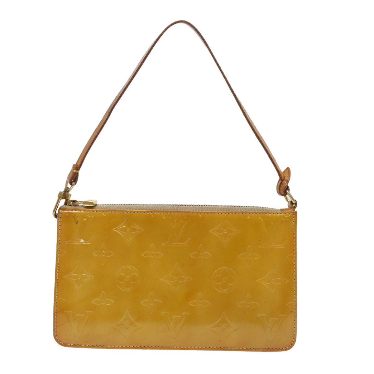 LOUIS VUITTON Monogram Vernis Lexington Accessory Pouch Beige M91010 46755