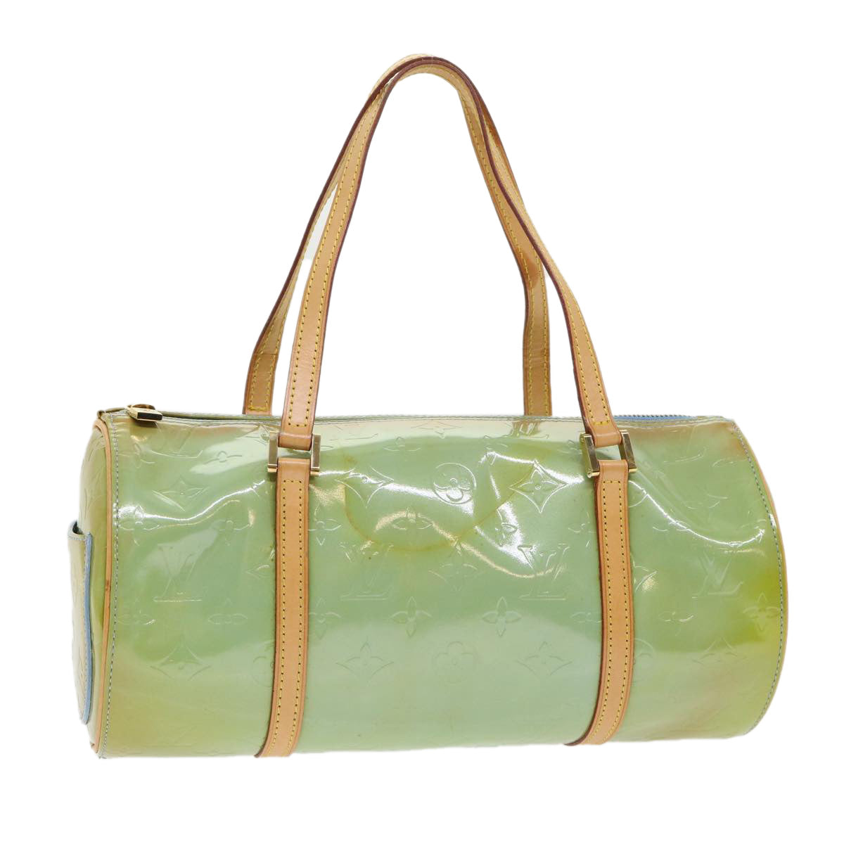 LOUIS VUITTON Monogram Vernis Bedford Hand Bag Baby Blue M91007 LV 46756