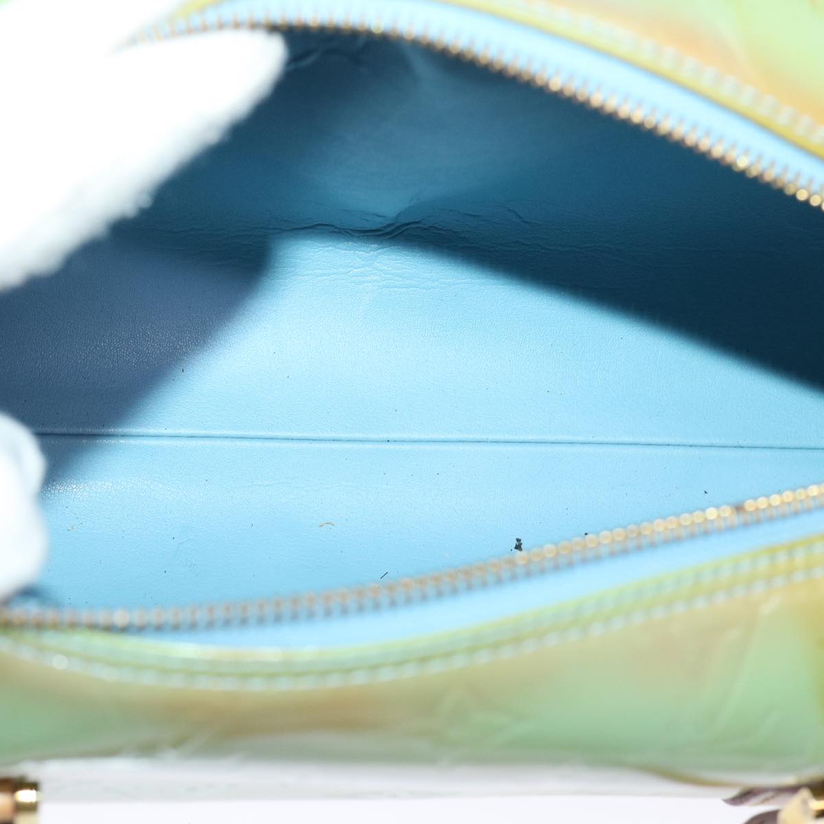 LOUIS VUITTON Monogram Vernis Bedford Hand Bag Baby Blue M91007 LV 46756