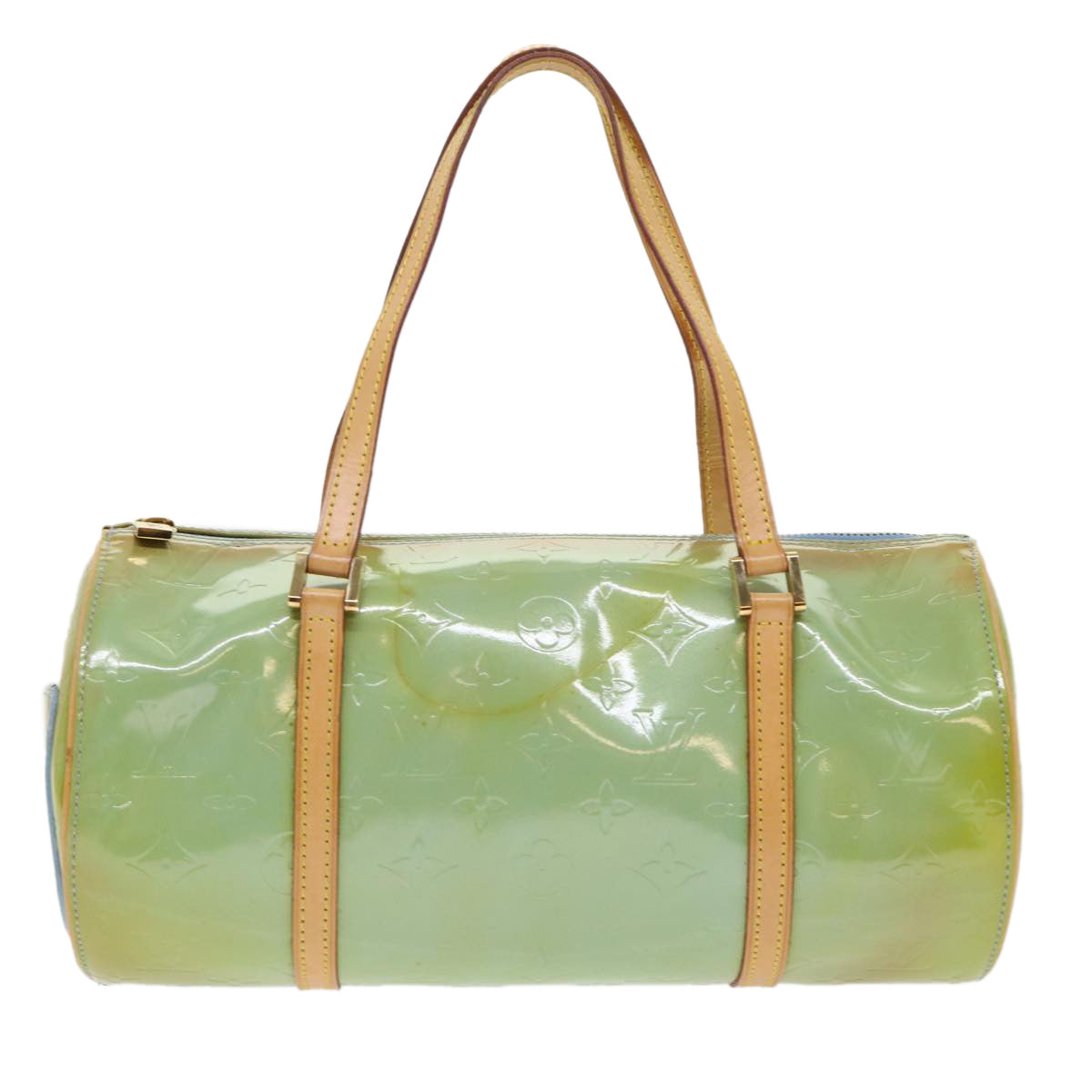 LOUIS VUITTON Monogram Vernis Bedford Hand Bag Baby Blue M91007 LV 46756