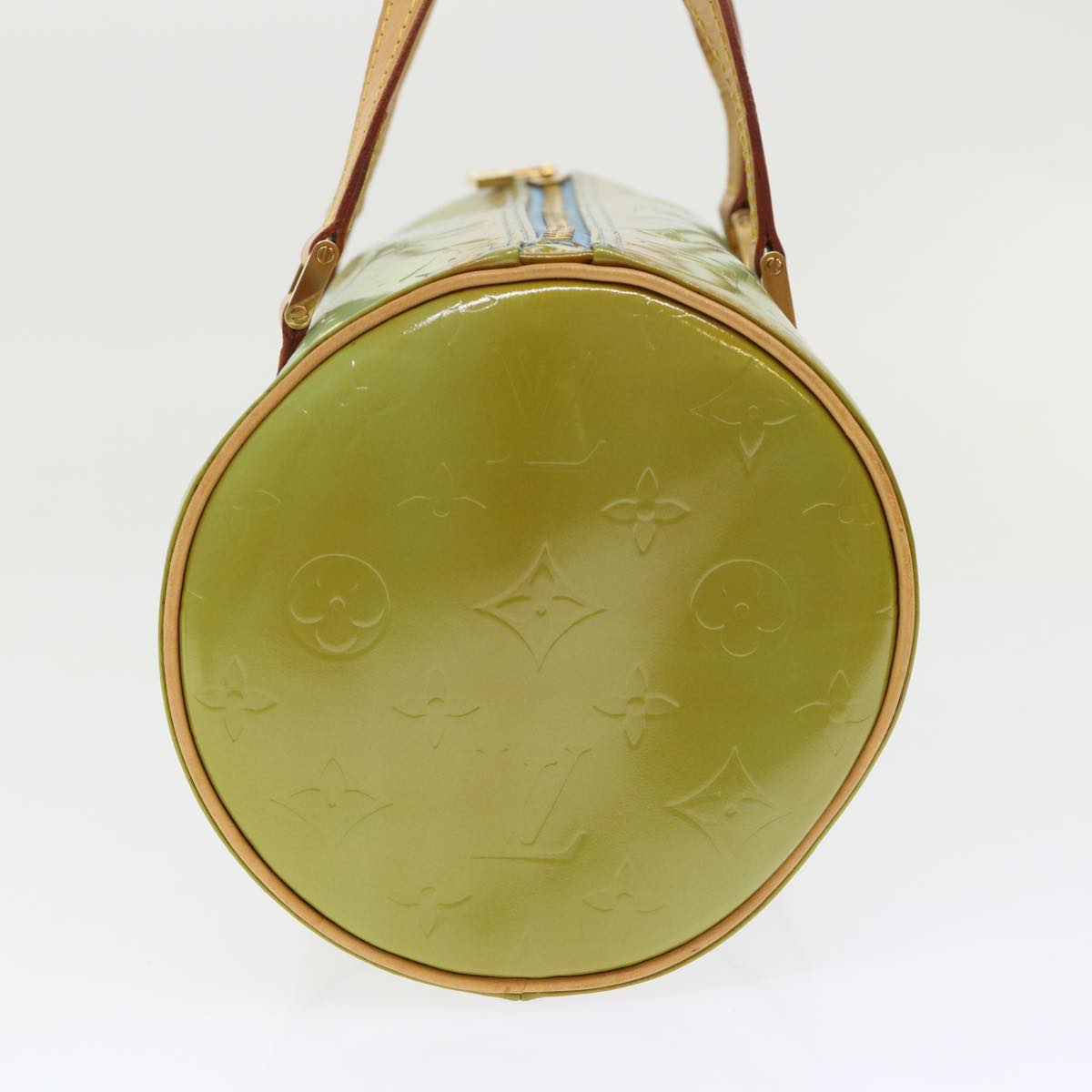 LOUIS VUITTON Monogram Vernis Bedford Hand Bag Baby Blue M91007 LV 46756