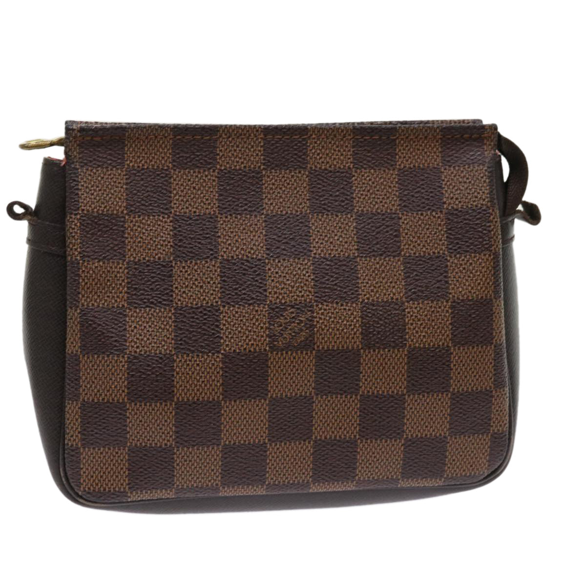 LOUIS VUITTON Damier Ebene Trousse Make Up Pouch N51982 LV 46759