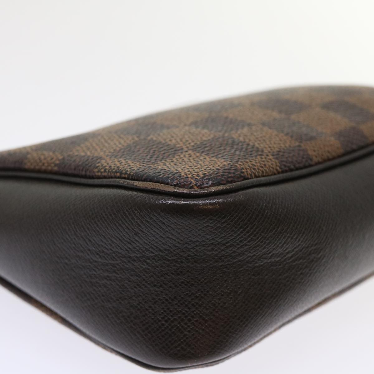 LOUIS VUITTON Damier Ebene Trousse Make Up Pouch N51982 LV 46759