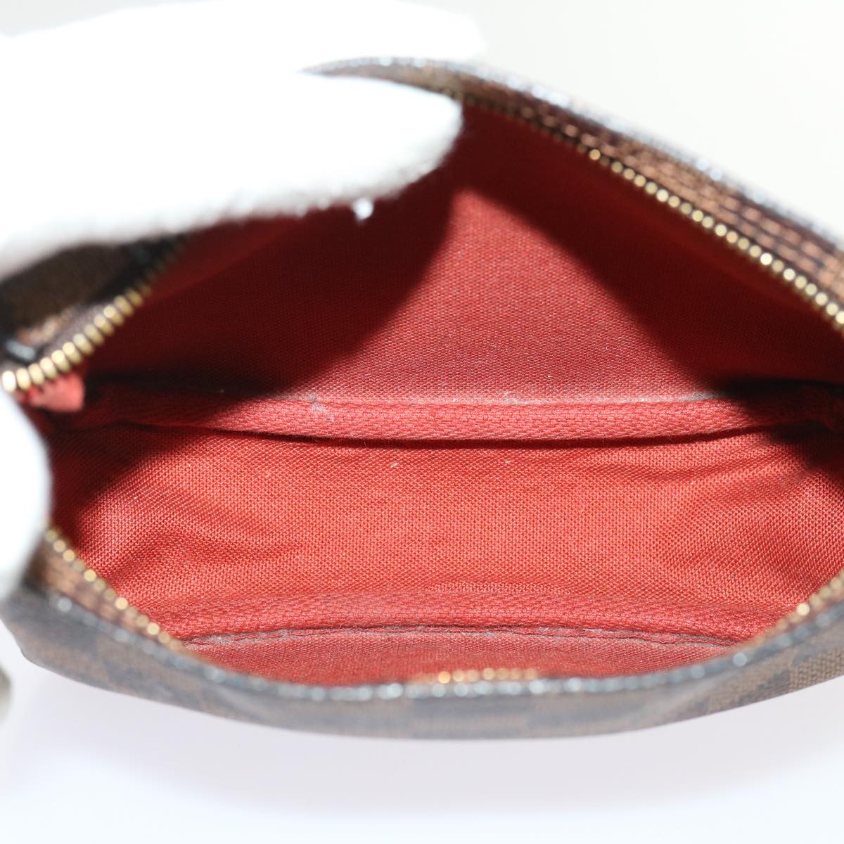 LOUIS VUITTON Damier Ebene Trousse Make Up Pouch N51982 LV 46759