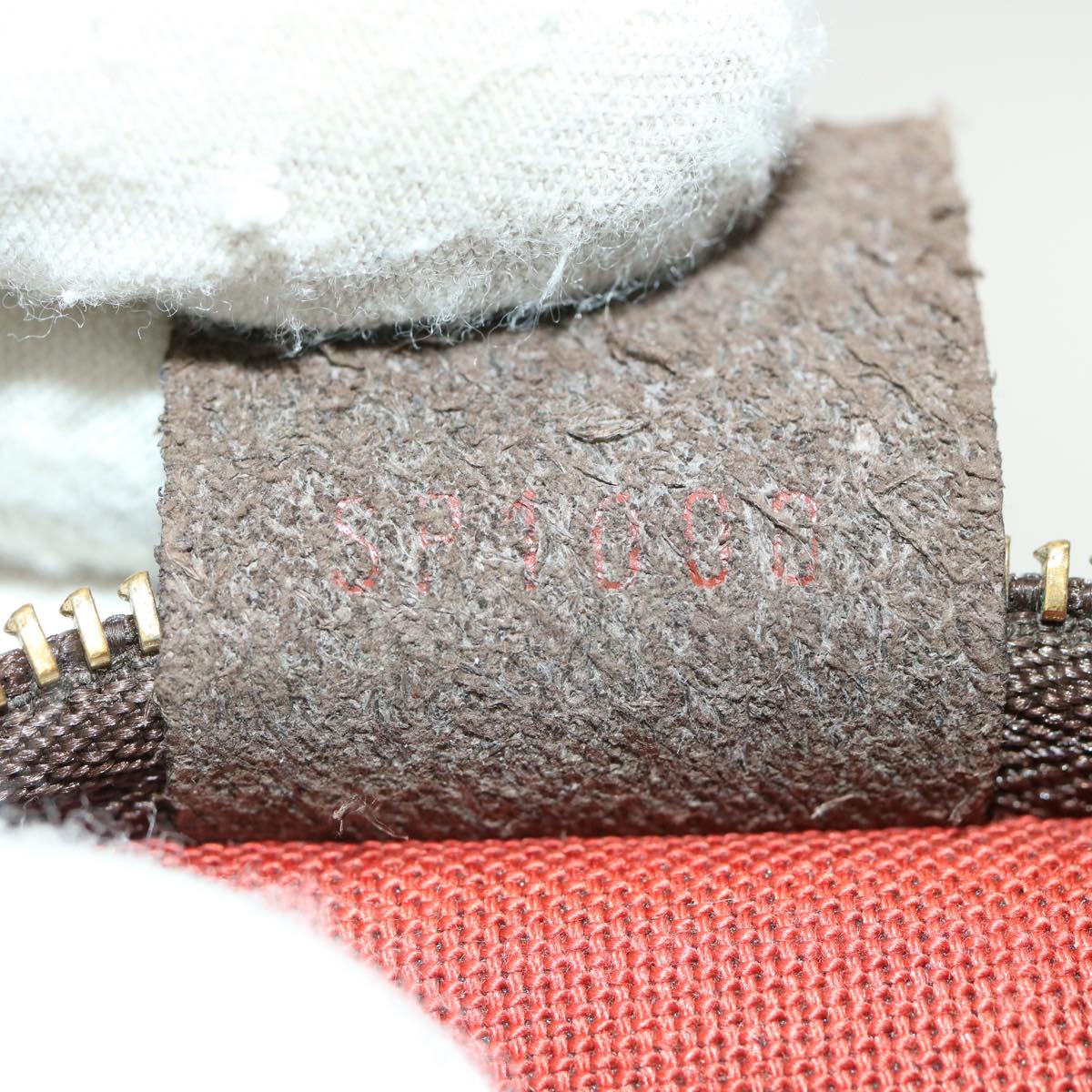 LOUIS VUITTON Damier Ebene Trousse Make Up Pouch N51982 LV 46759