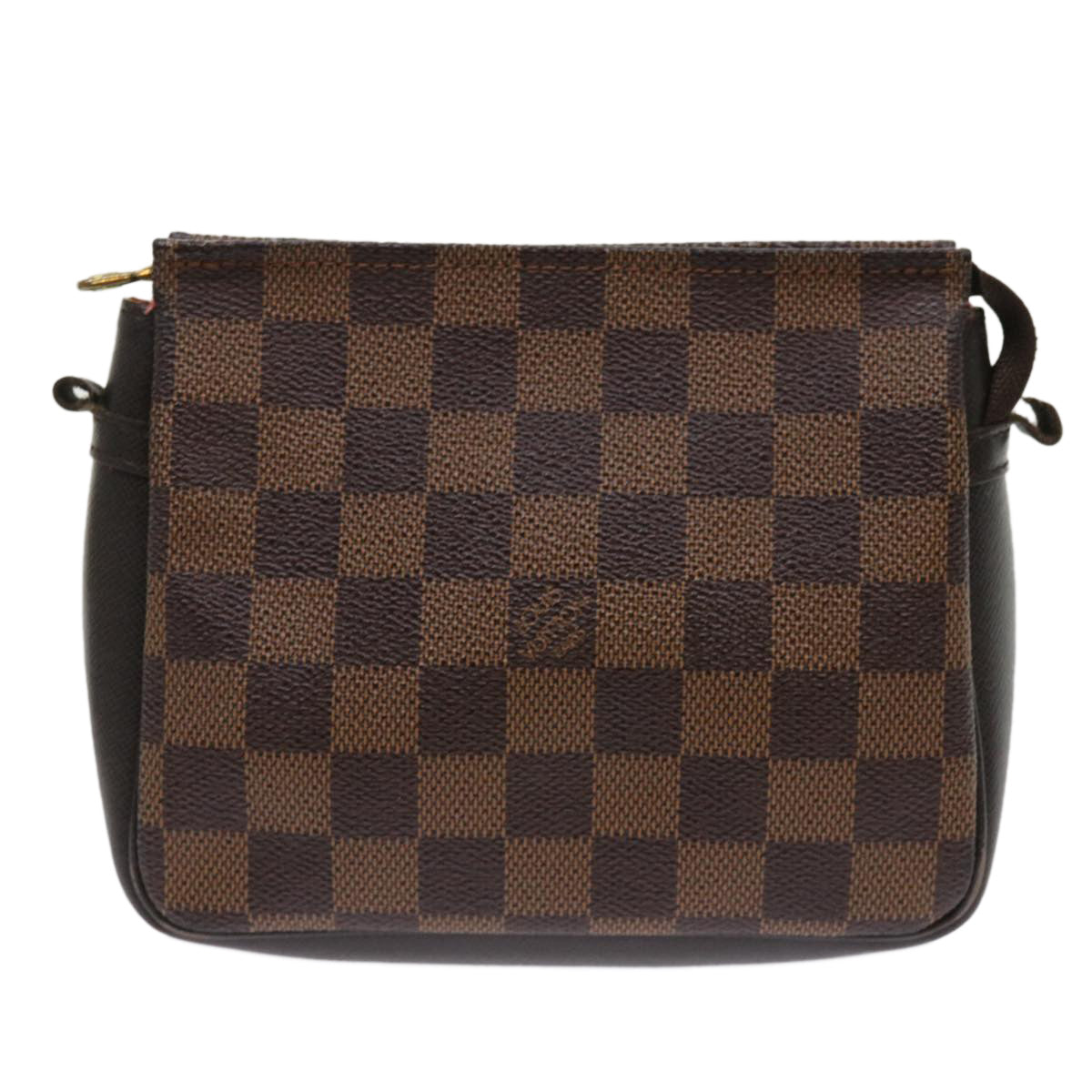 LOUIS VUITTON Damier Ebene Trousse Make Up Pouch N51982 LV 46759