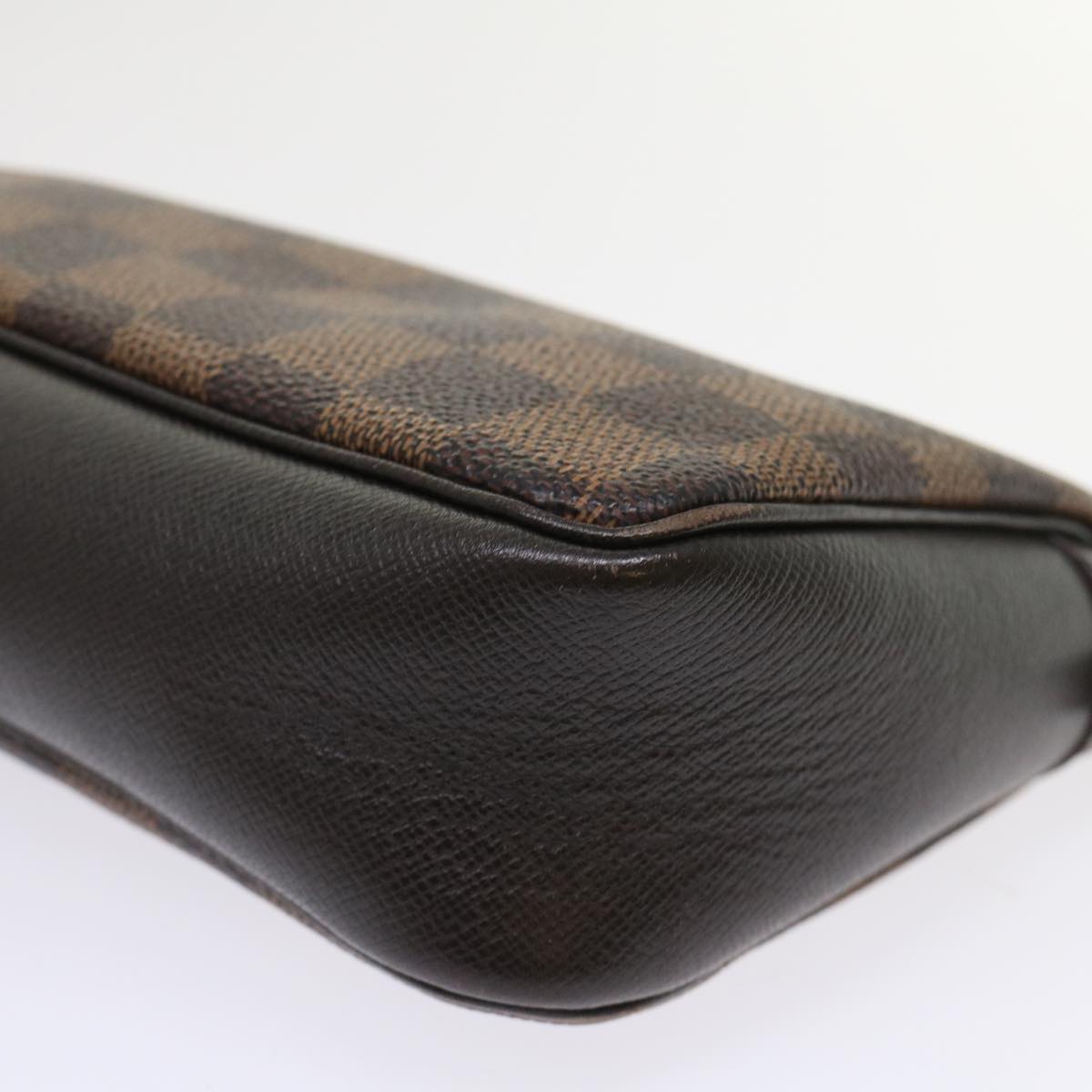 LOUIS VUITTON Damier Ebene Trousse Make Up Pouch N51982 LV 46759