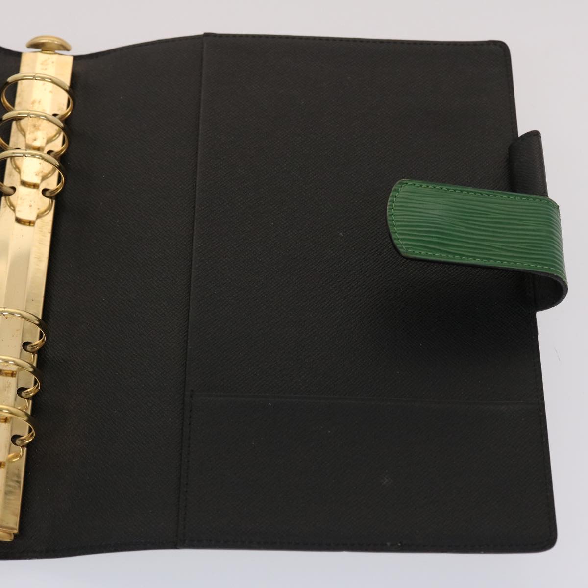 LOUIS VUITTON Epi Agenda GM Day Planner Cover Green LV 46765