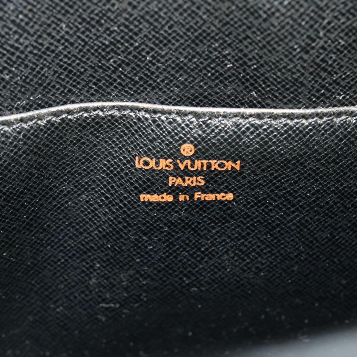 LOUIS VUITTON Epi Pochette Homme Clutch Bag Black M52522 LV 46766