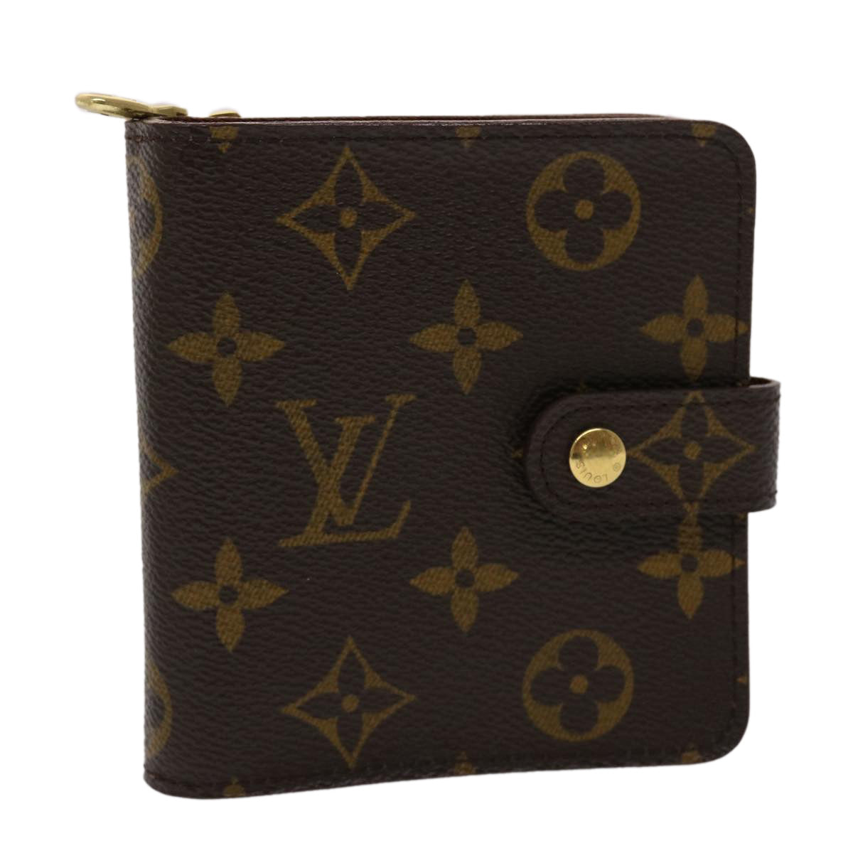 LOUIS VUITTON Monogram Compact Zip Wallet M61667 LV 46781