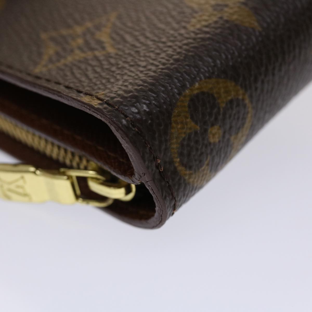 LOUIS VUITTON Monogram Compact Zip Wallet M61667 LV 46781
