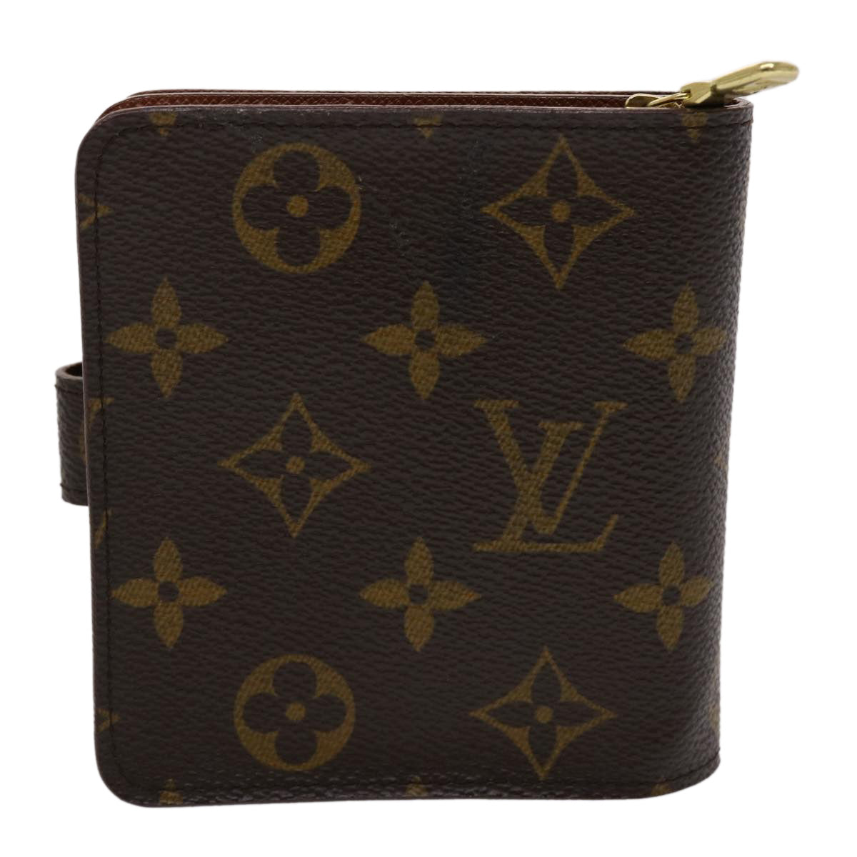 LOUIS VUITTON Monogram Compact Zip Wallet M61667 LV 46781