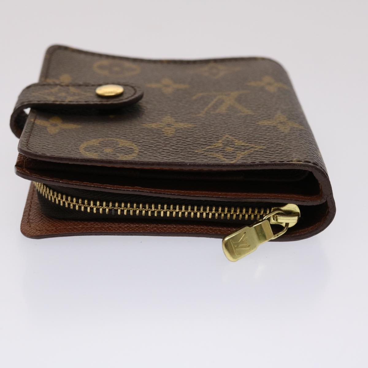 LOUIS VUITTON Monogram Compact Zip Wallet M61667 LV 46781