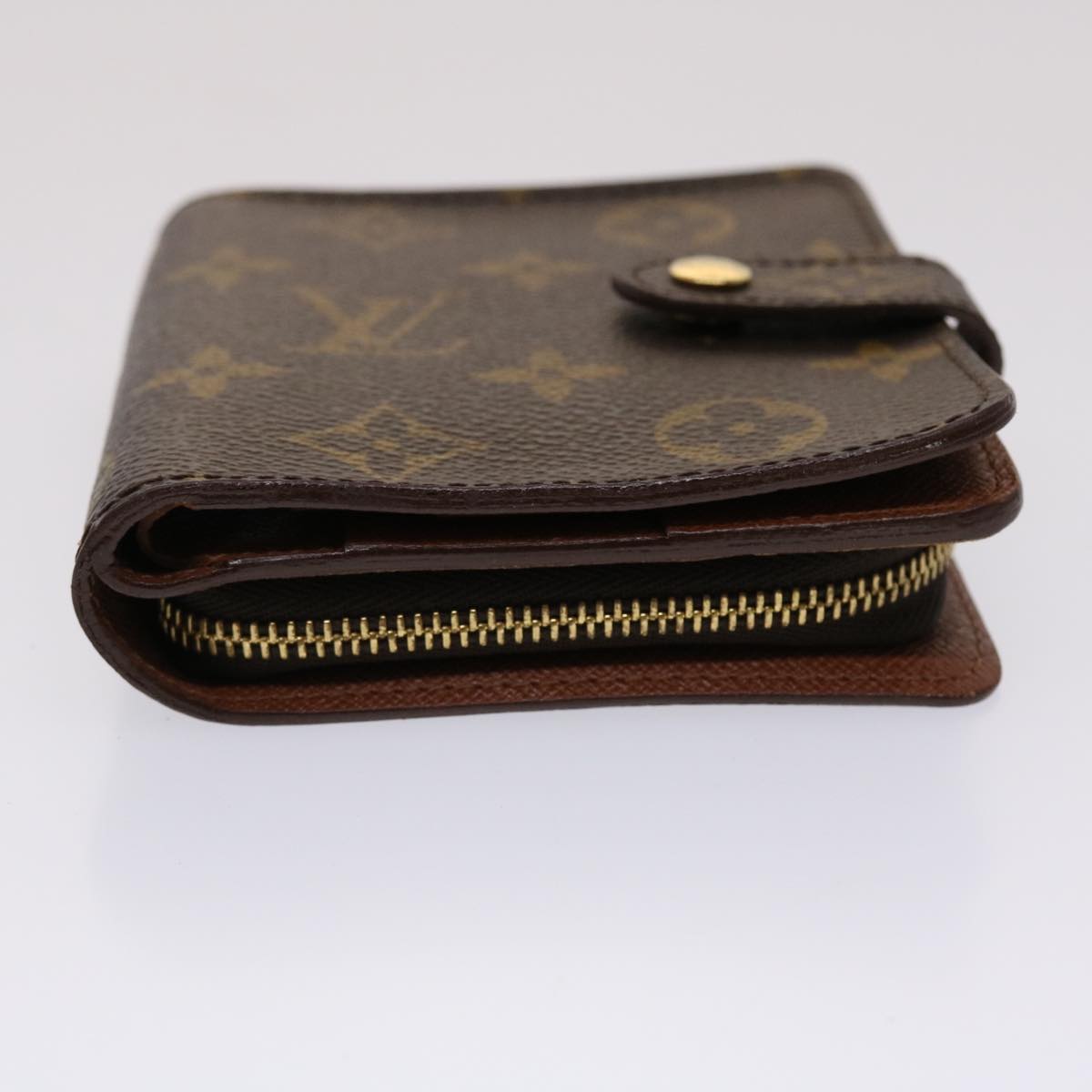 LOUIS VUITTON Monogram Compact Zip Wallet M61667 LV 46781