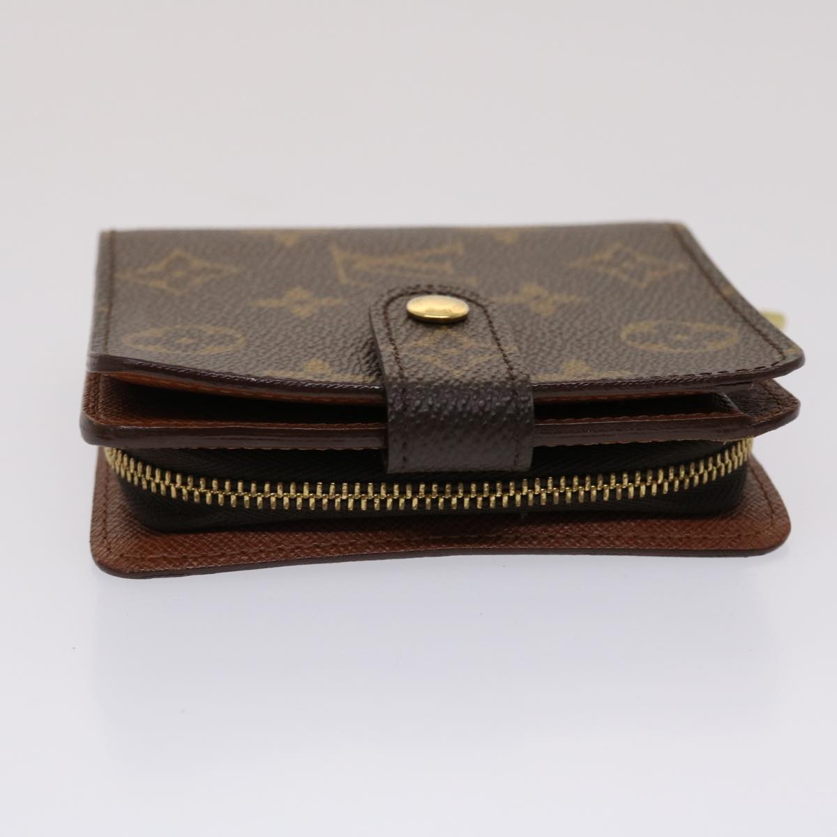 LOUIS VUITTON Monogram Compact Zip Wallet M61667 LV 46781