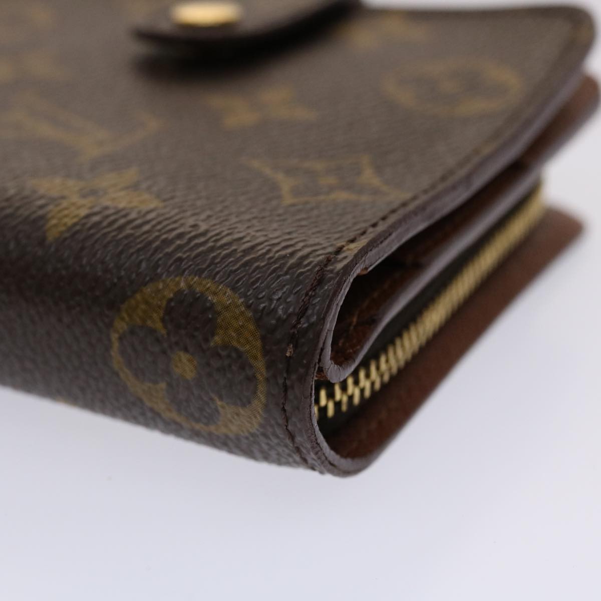 LOUIS VUITTON Monogram Compact Zip Wallet M61667 LV 46781