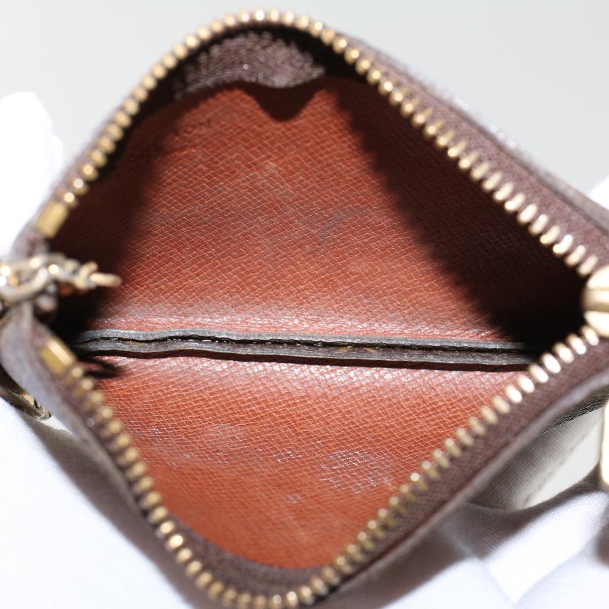 LOUIS VUITTON Monogram Pochette Cles Coin Purse M62650 LV 46784