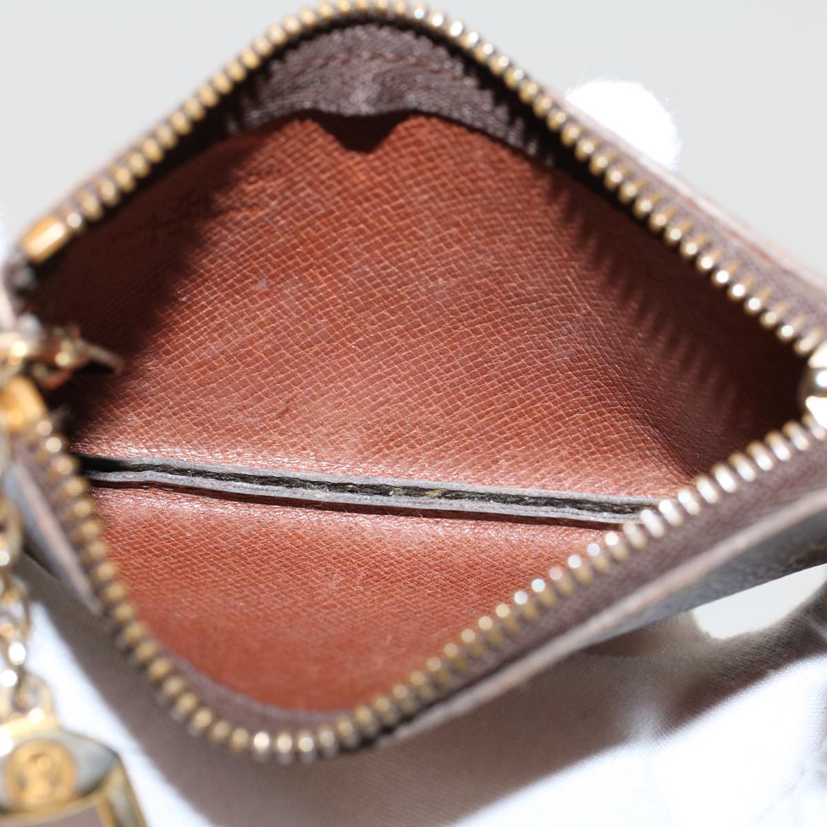LOUIS VUITTON Monogram Pochette Cles Coin Purse M62650 LV 46785