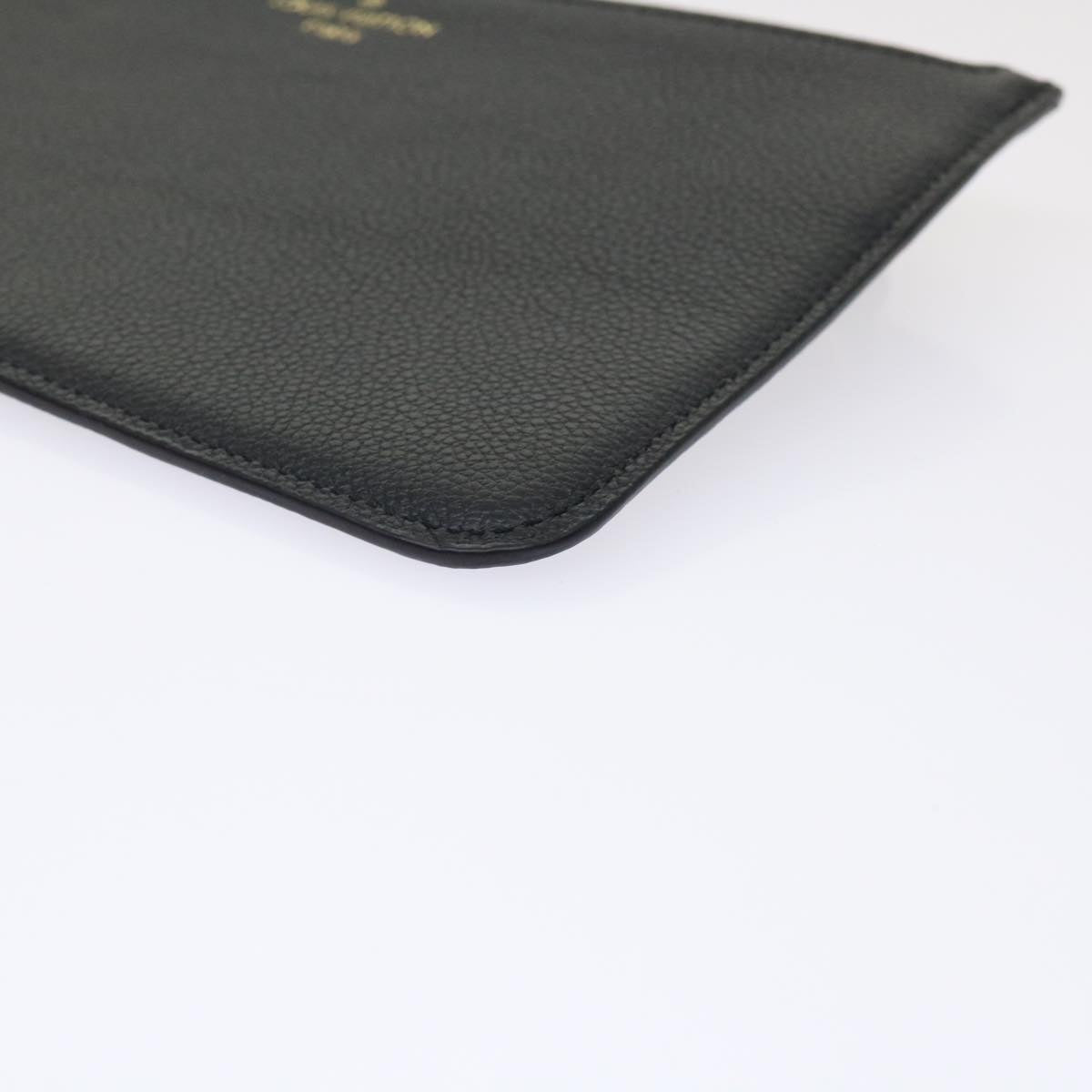 LOUIS VUITTON Monogram Empreinte Neverfull MM M46040 Pouch Black LV 46795