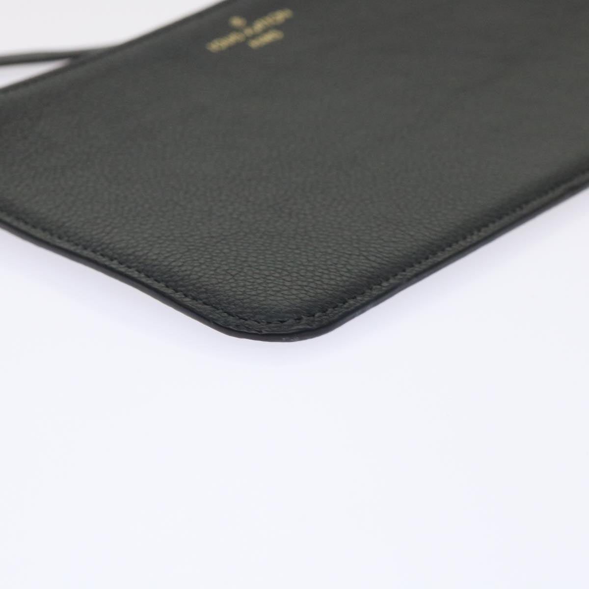 LOUIS VUITTON Monogram Empreinte Neverfull MM M46040 Pouch Black LV 46795