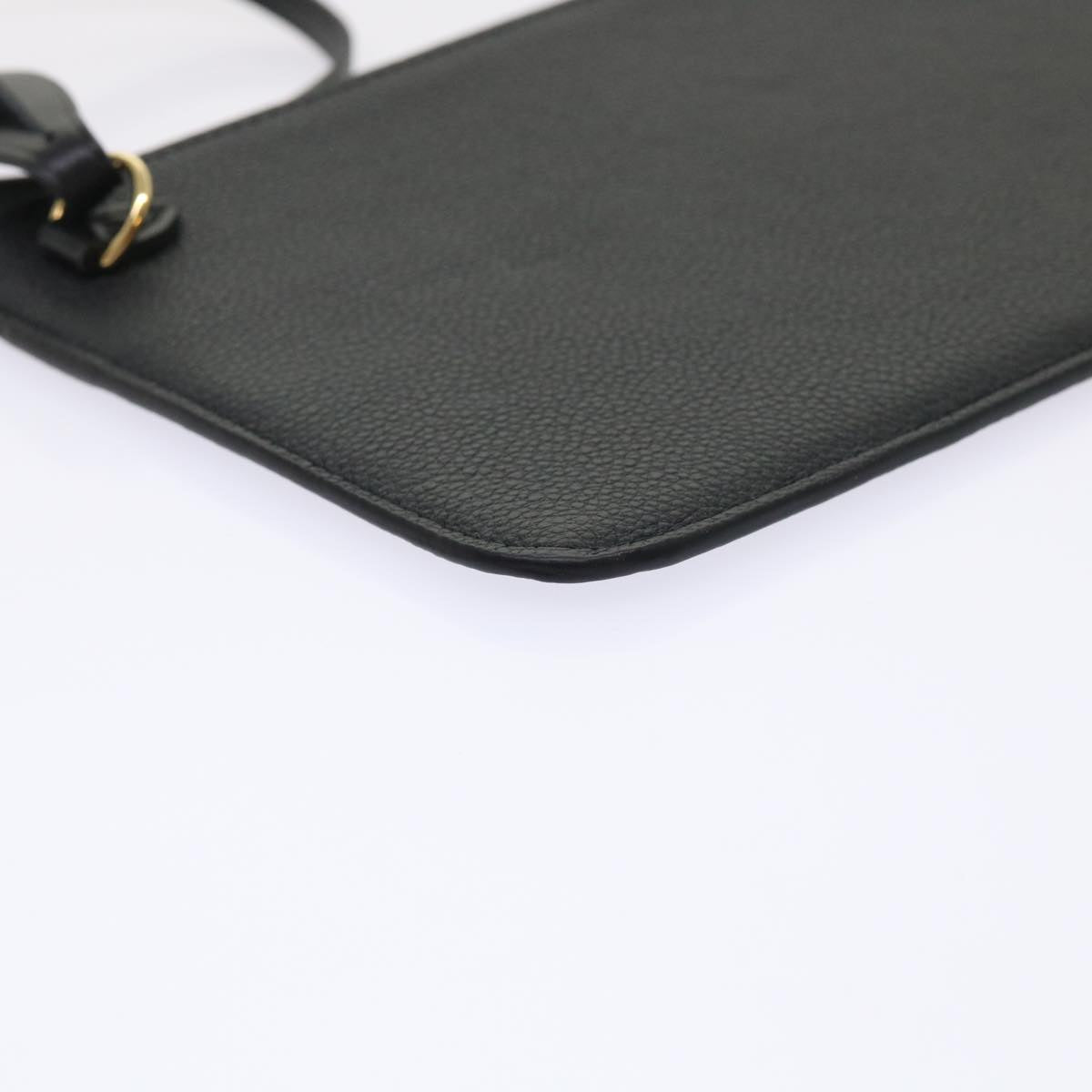 LOUIS VUITTON Monogram Empreinte Neverfull MM M46040 Pouch Black LV 46795