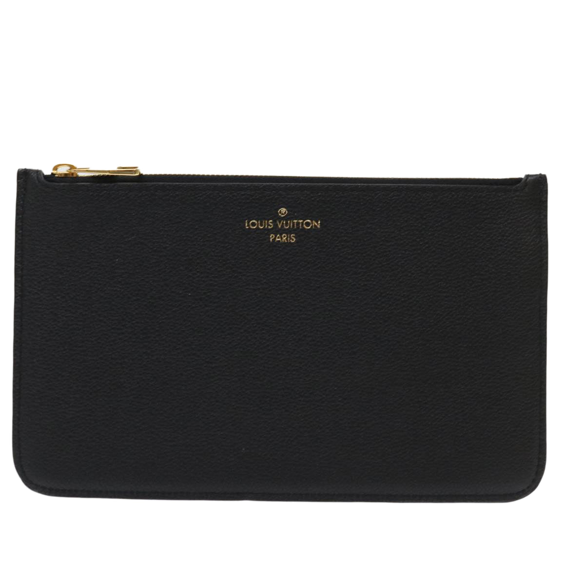 LOUIS VUITTON Monogram Empreinte Neverfull MM M46040 Pouch Black LV 46795
