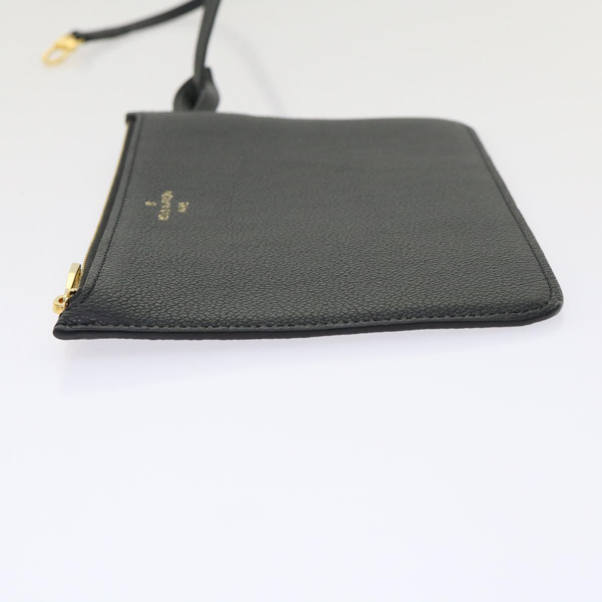 LOUIS VUITTON Monogram Empreinte Neverfull MM M46040 Pouch Black LV 46795