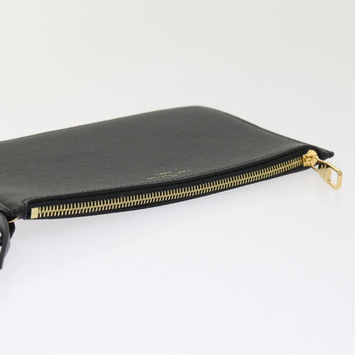 LOUIS VUITTON Monogram Empreinte Neverfull MM M46040 Pouch Black LV 46795
