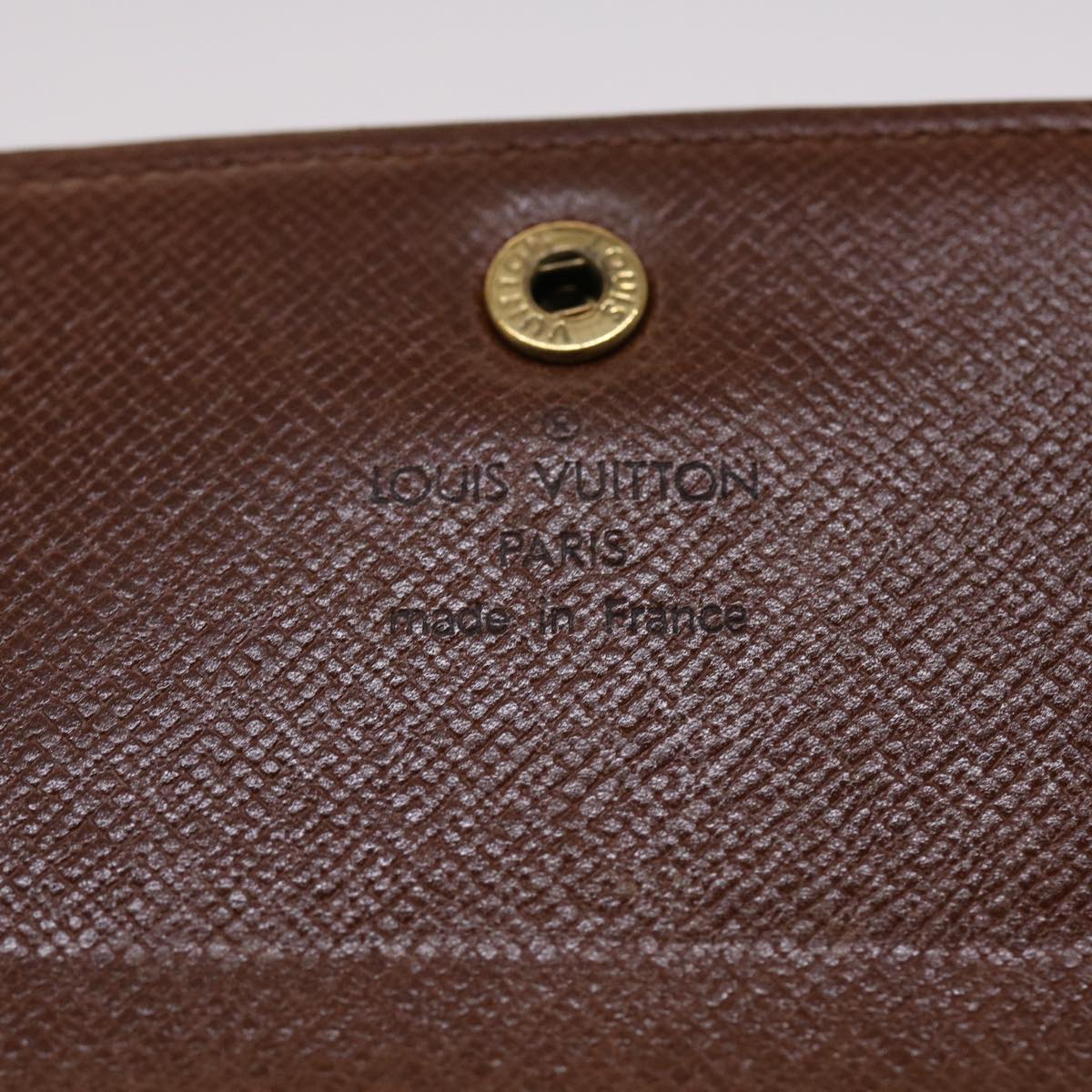 LOUIS VUITTON Monogram Porte Tresor Etui Papie Wallet M61202 LV 46800