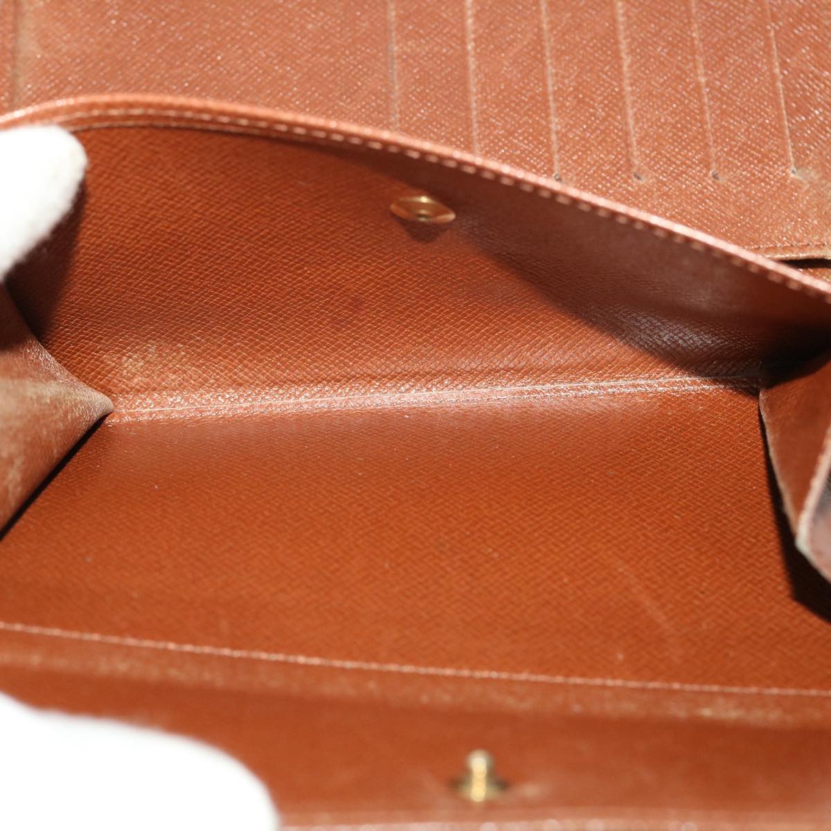 LOUIS VUITTON Monogram Porte Tresor Etui Papie Wallet M61202 LV 46800