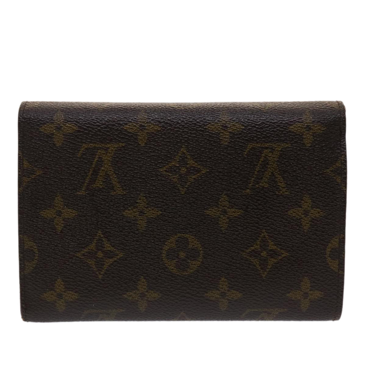 LOUIS VUITTON Monogram Porte Tresor Etui Papie Wallet M61202 LV 46800