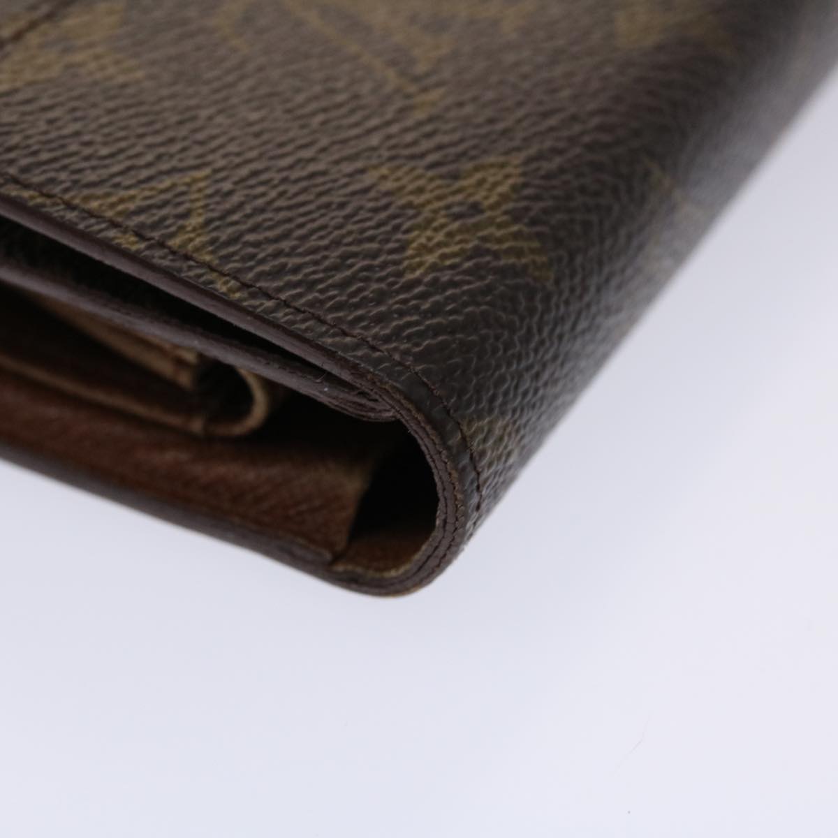 LOUIS VUITTON Monogram Porte Tresor Etui Papie Wallet M61202 LV 46800