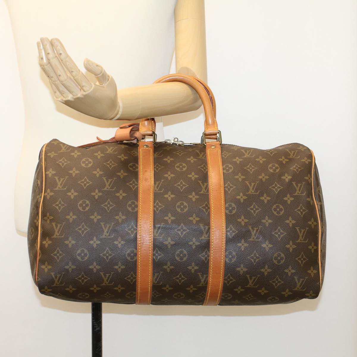 LOUIS VUITTON Monogram Keepall 45 Boston Bag M41428 LV 46809