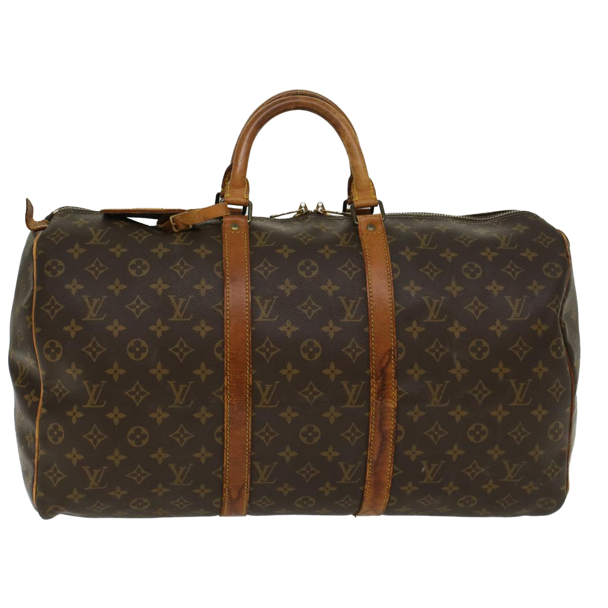 LOUIS VUITTON Monogram Keepall 50 Boston Bag M41426 LV 46810