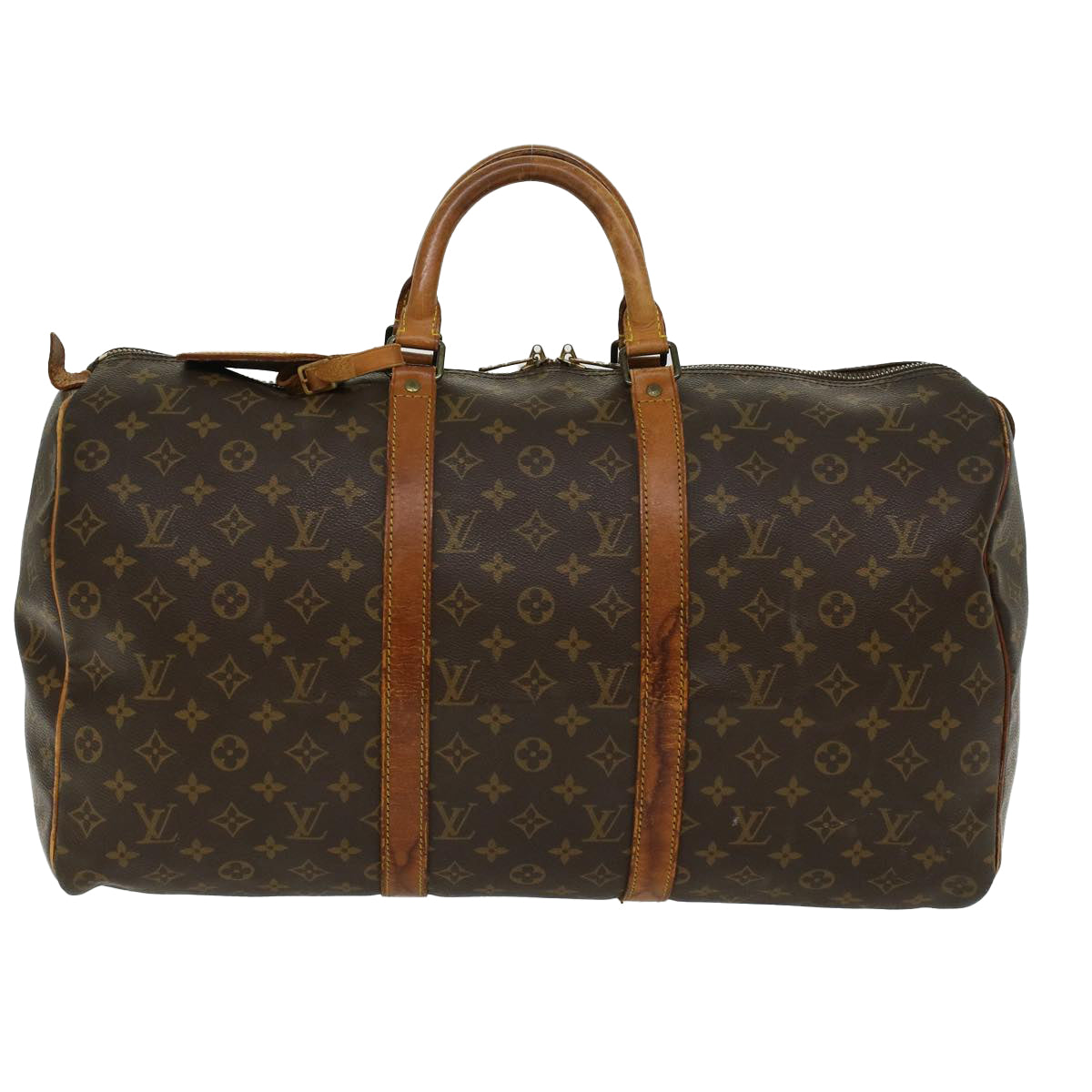 LOUIS VUITTON Monogram Keepall 50 Boston Bag M41426 LV 46810
