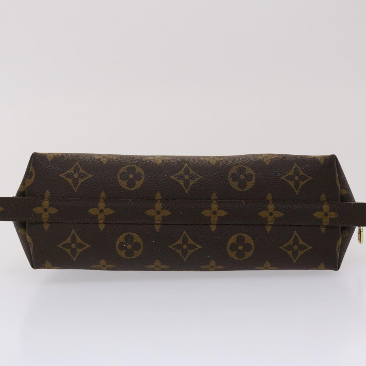 LOUIS VUITTON Monogram Trousse Demi Ronde Cosmetic Pouch M47520 LV 46813
