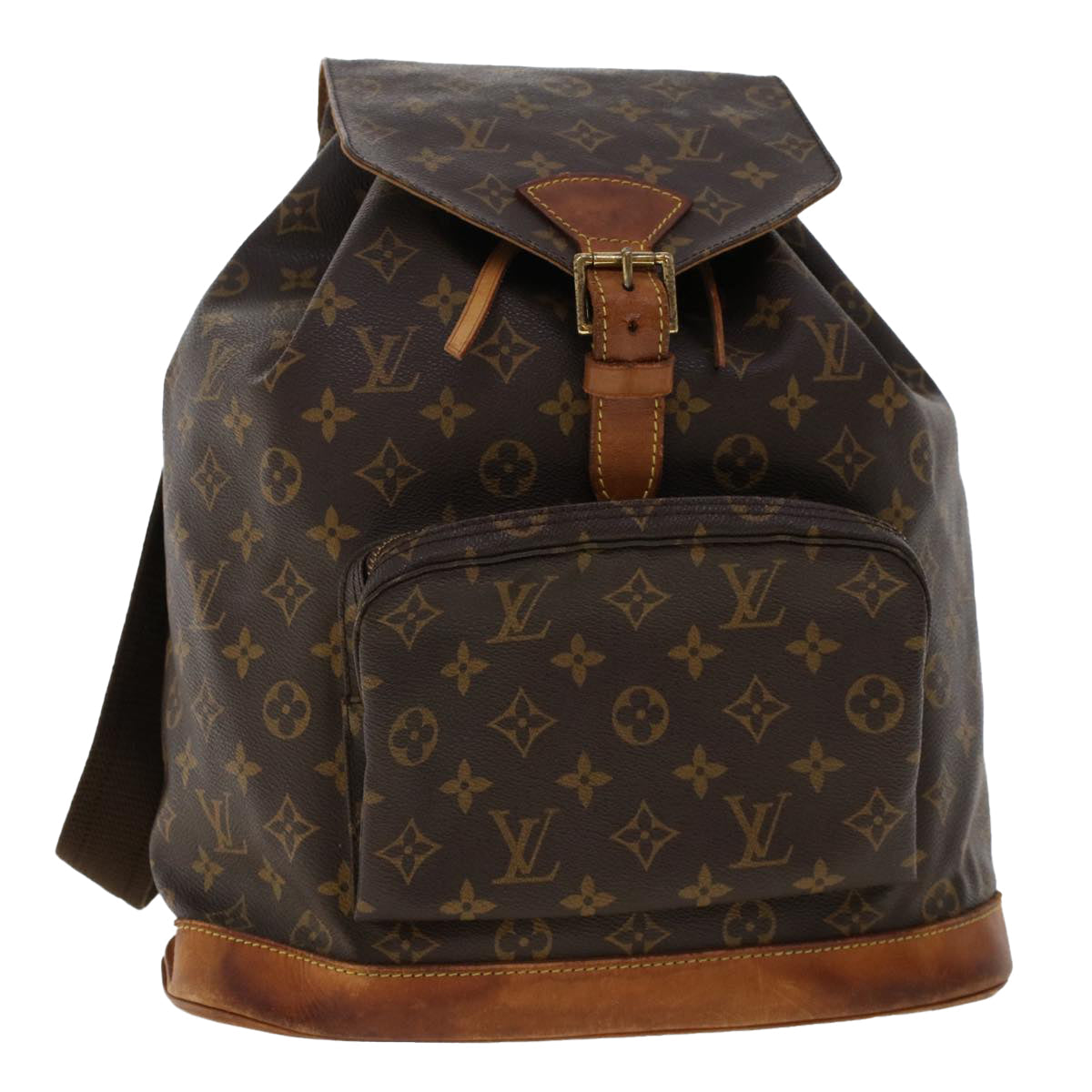LOUIS VUITTON Monogram Montsouris GM Backpack M51135 LV 46821