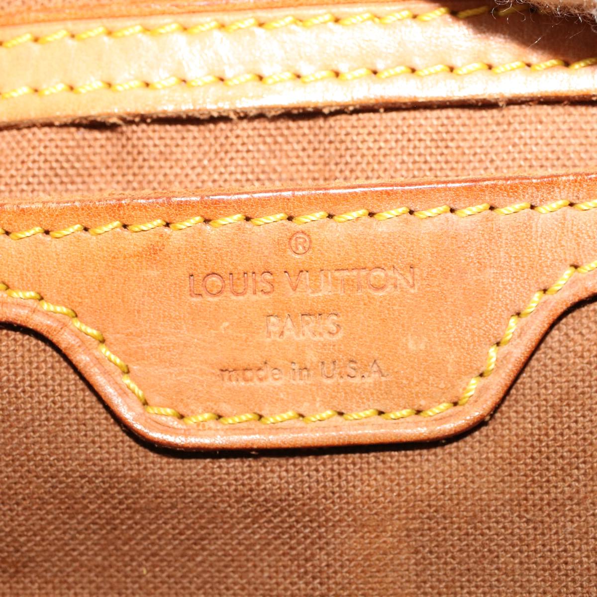 LOUIS VUITTON Monogram Montsouris GM Backpack M51135 LV 46821