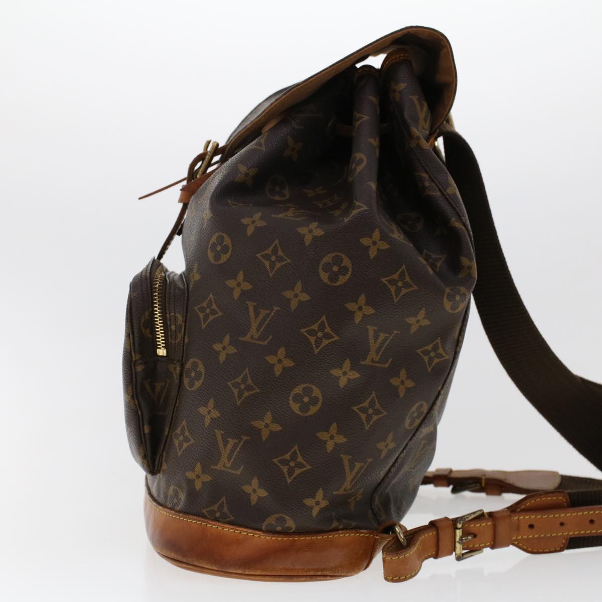 LOUIS VUITTON Monogram Montsouris GM Backpack M51135 LV 46821