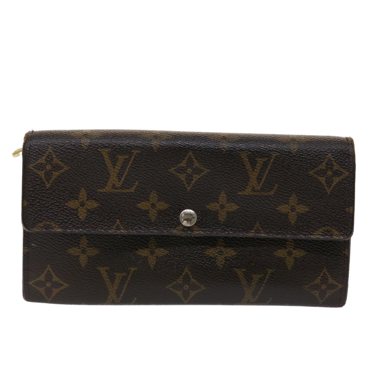 LOUIS VUITTON Monogram Portefeuille Sarah Long Wallet M60531 LV 46824