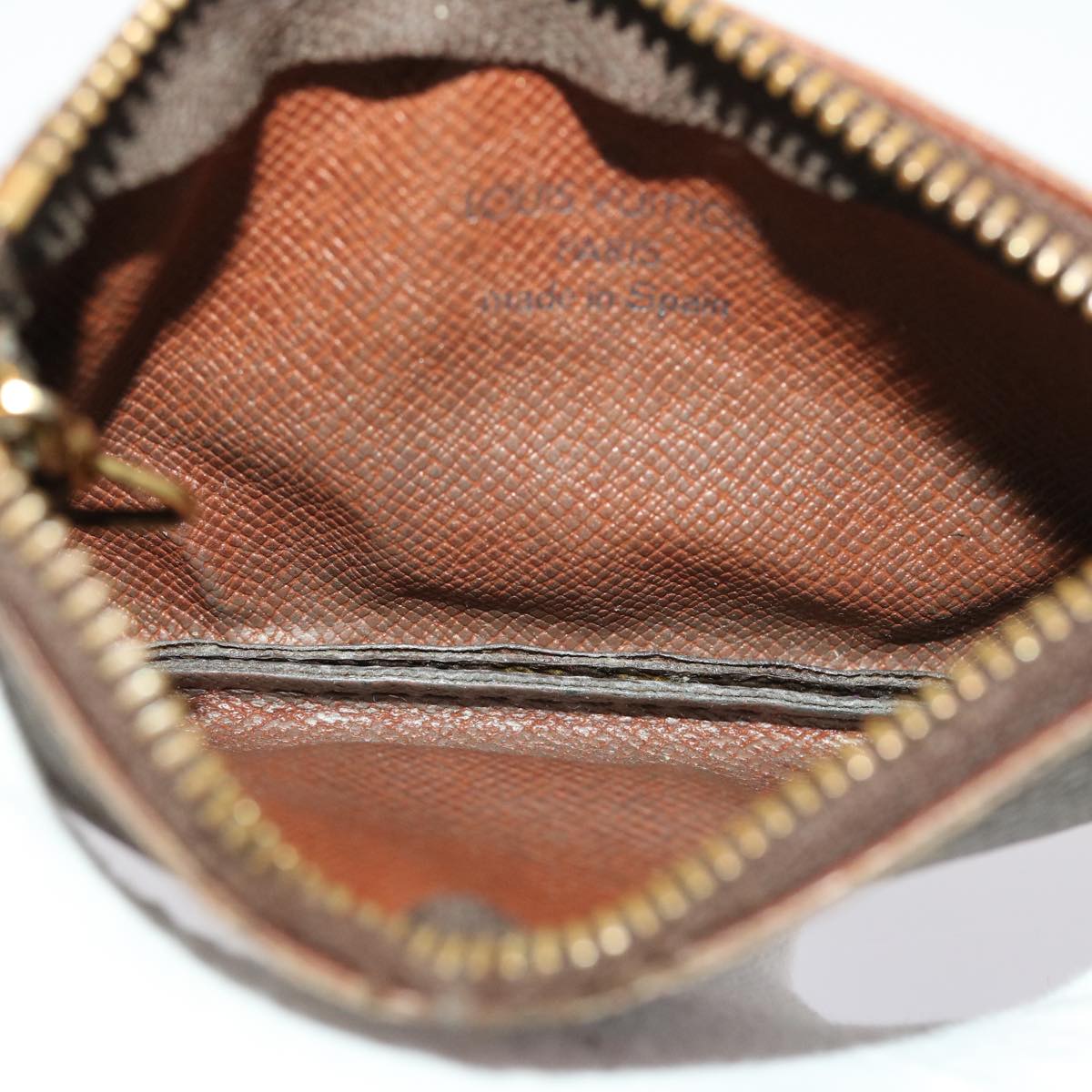 LOUIS VUITTON Monogram Pochette Cles Coin Purse M62650 LV 46828