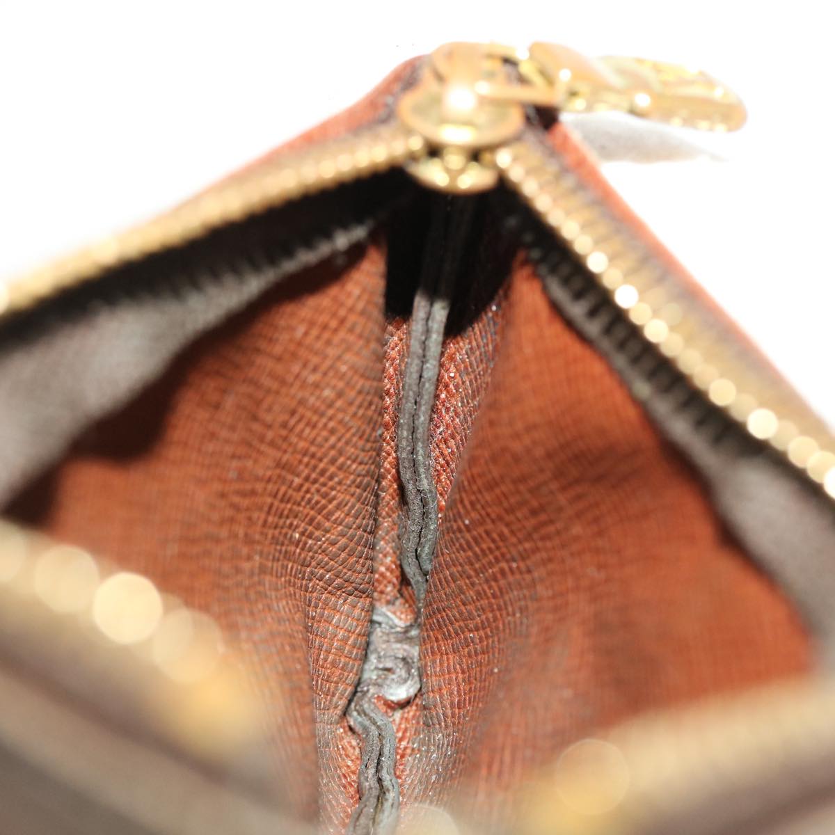 LOUIS VUITTON Monogram Pochette Cles Coin Purse M62650 LV 46828