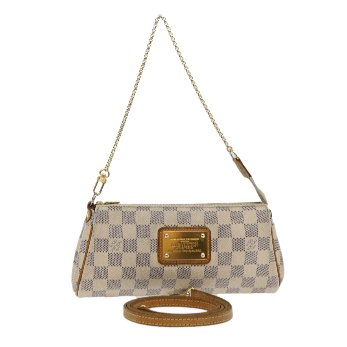 LOUIS VUITTON Damier Azur Eva Shoulder Bag 2way N55214 LV 46829