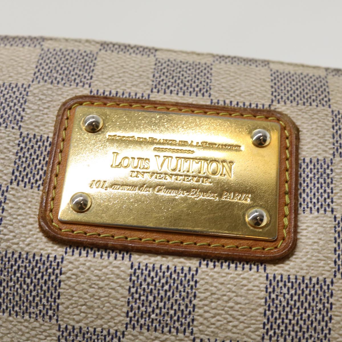 LOUIS VUITTON Damier Azur Eva Shoulder Bag 2way N55214 LV 46829