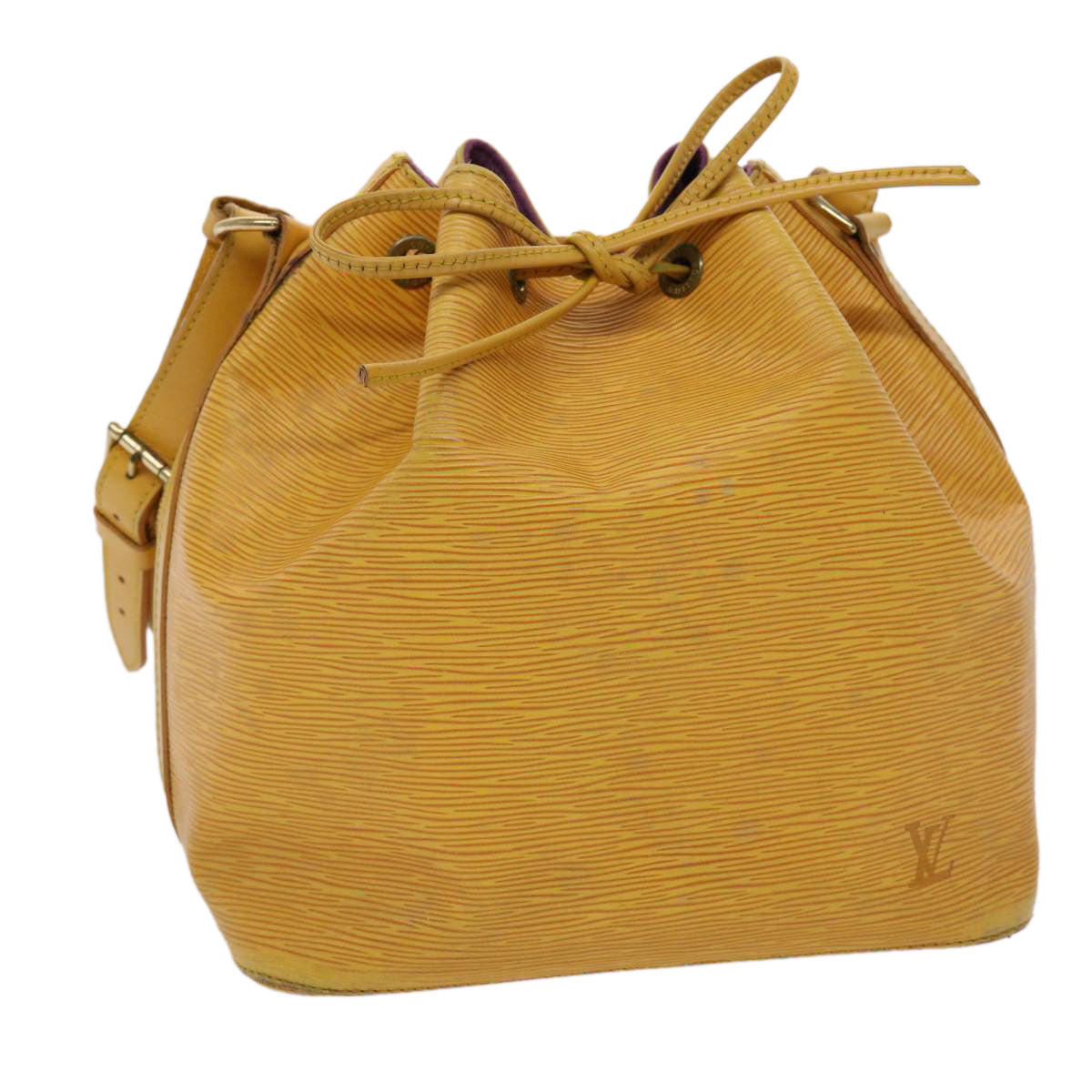 LOUIS VUITTON Epi Petit Noe Shoulder Bag Tassili Yellow M44109 LV 46830