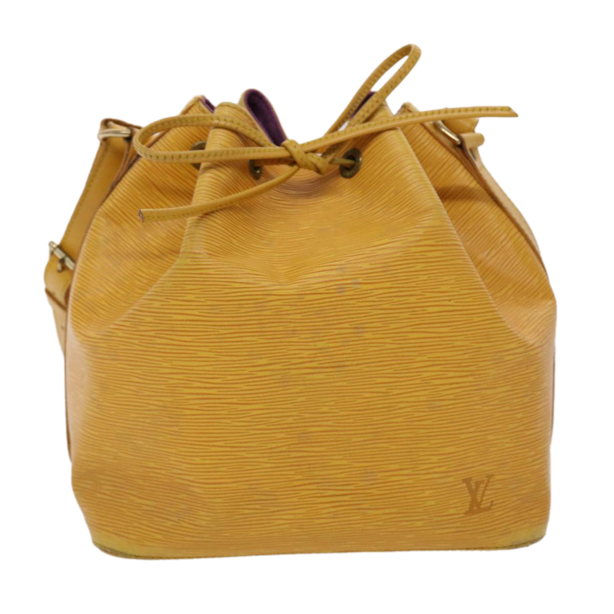 LOUIS VUITTON Epi Petit Noe Shoulder Bag Tassili Yellow M44109 LV 46830