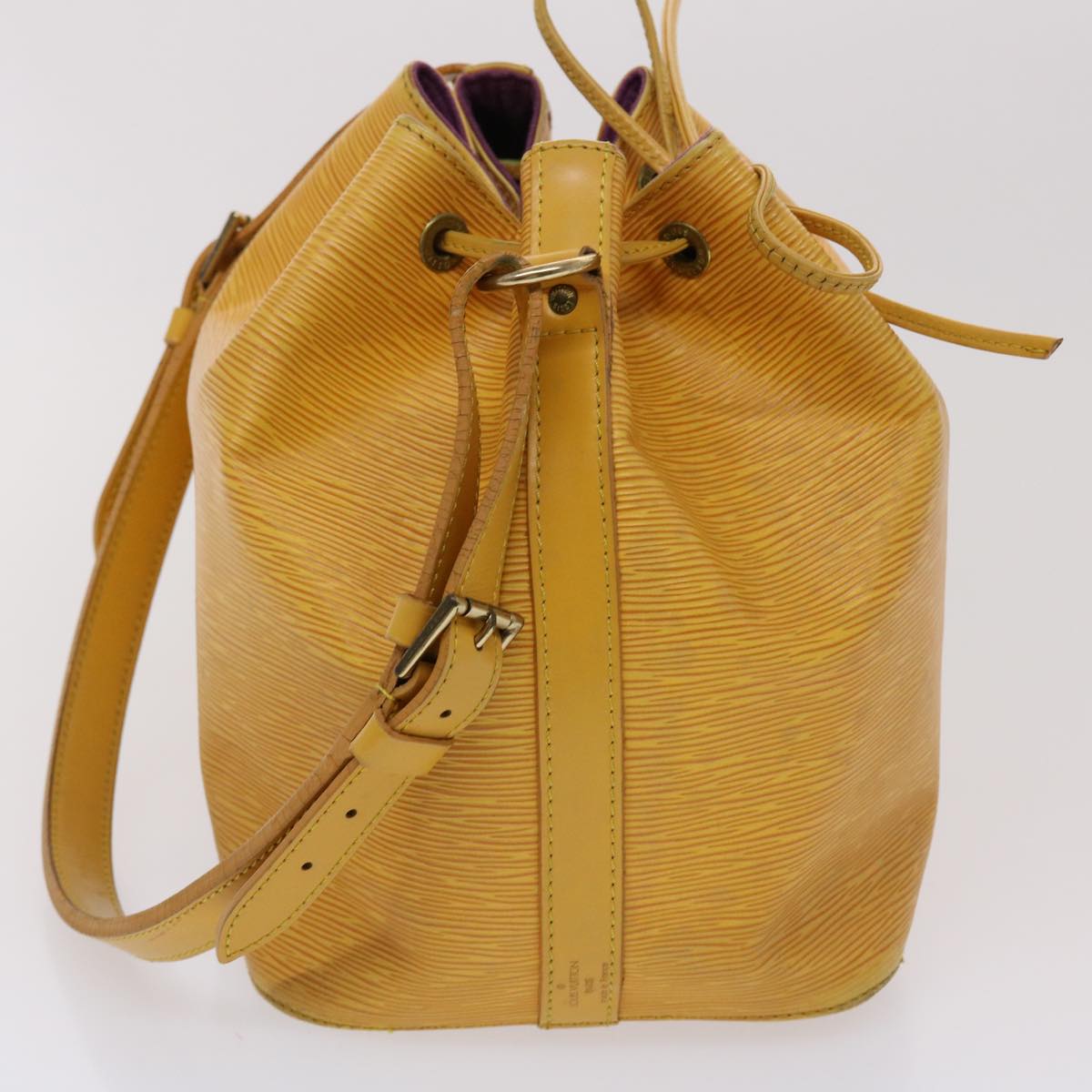 LOUIS VUITTON Epi Petit Noe Shoulder Bag Tassili Yellow M44109 LV 46830